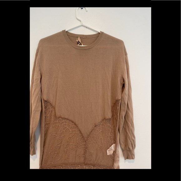 No2 Lace Inset Sweater 